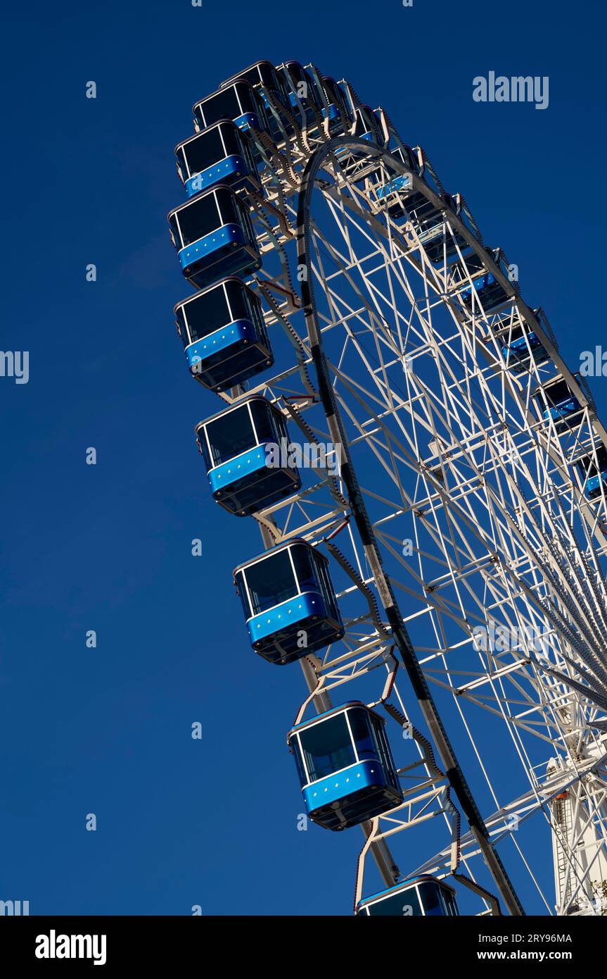 Riesenrad, Ride, Cannstatter Volksfest, Wasen, Cannstatt, Stuttgart, Baden-Württemberg, Deutschland Stockfoto