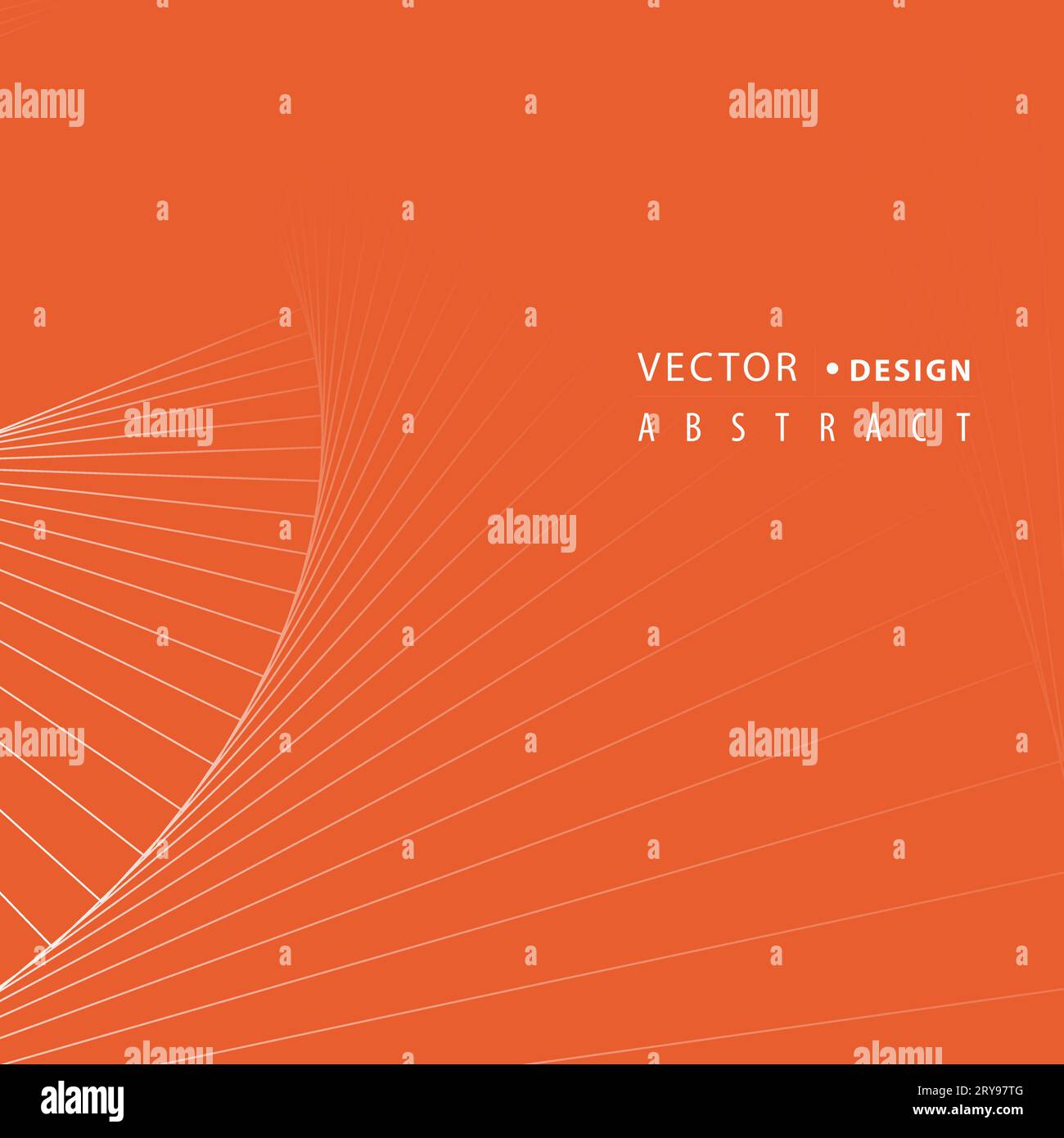 Schließen Sie die optische Rechteckstrahlung an. Abstrakter Vektorhintergrund. Grafische Linien im wirbelnden Design Stock Vektor