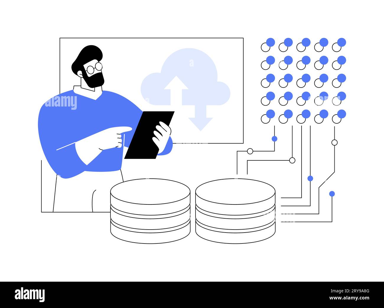 Data Scientist abstrakte Konzeptvektorillustration. Stock Vektor