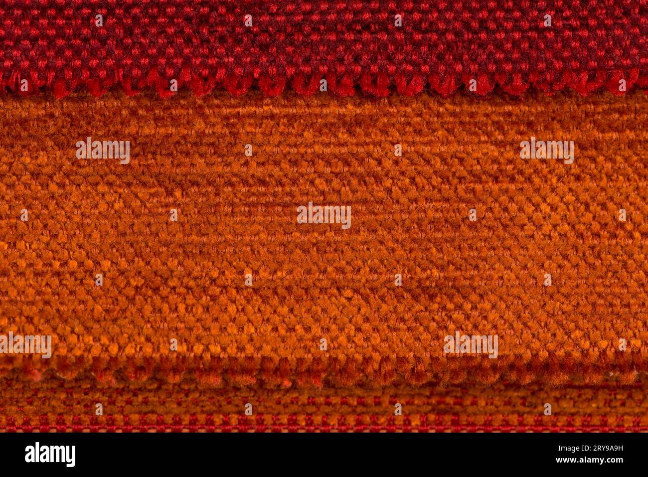 Orange Stoff Textur Stockfoto