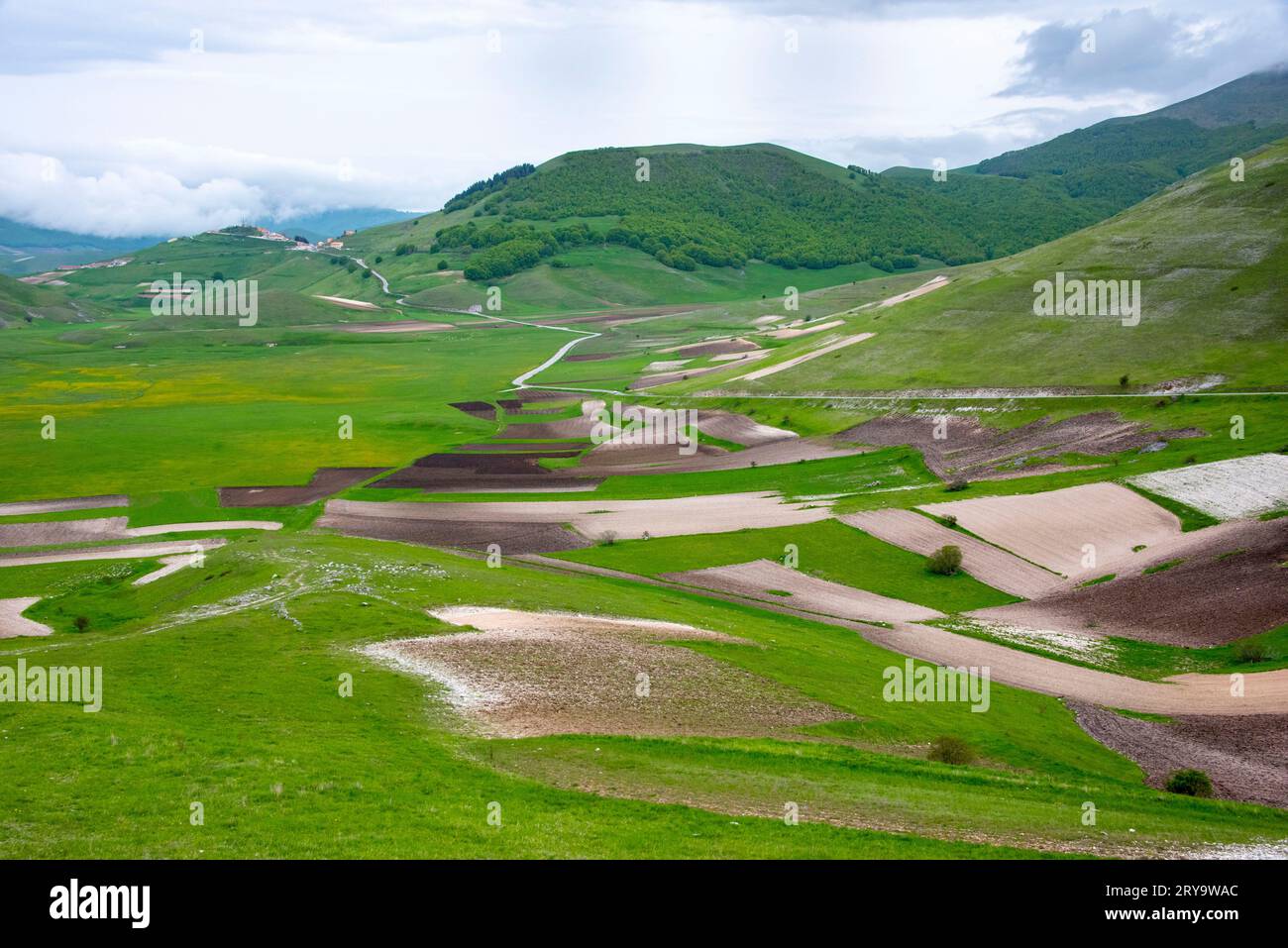 Piano Grande Plain - Italien Stockfoto