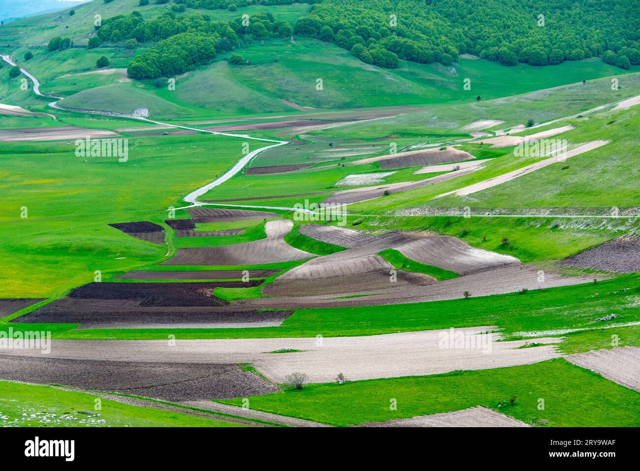 Piano Grande Plain - Italien Stockfoto