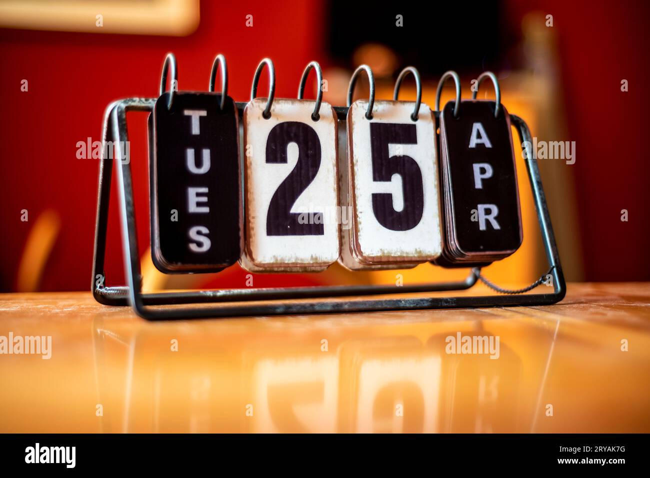 Calendario da tavolo Stockfoto