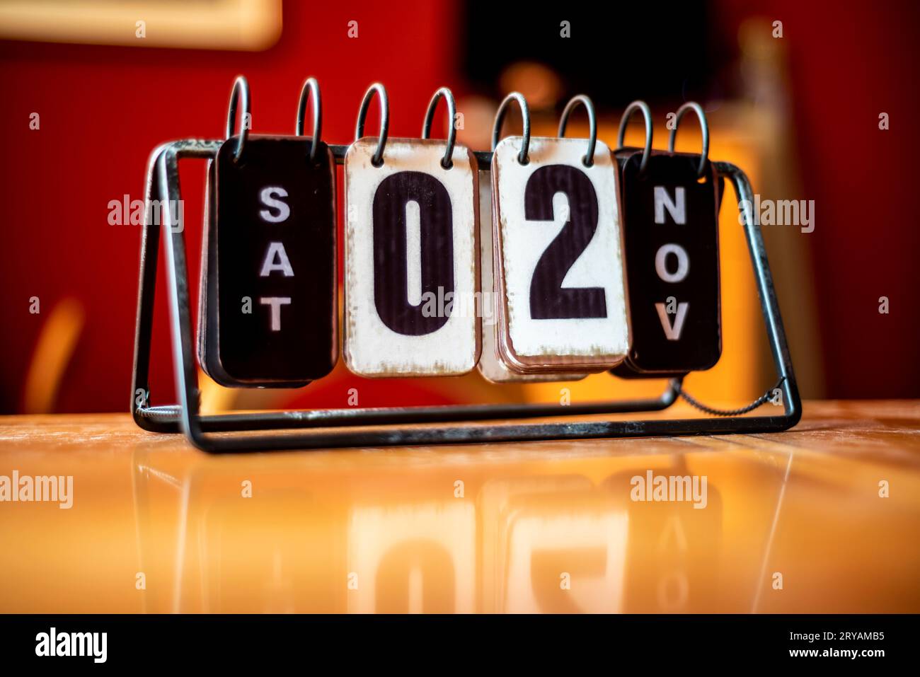 Calendario da tavolo Stockfoto