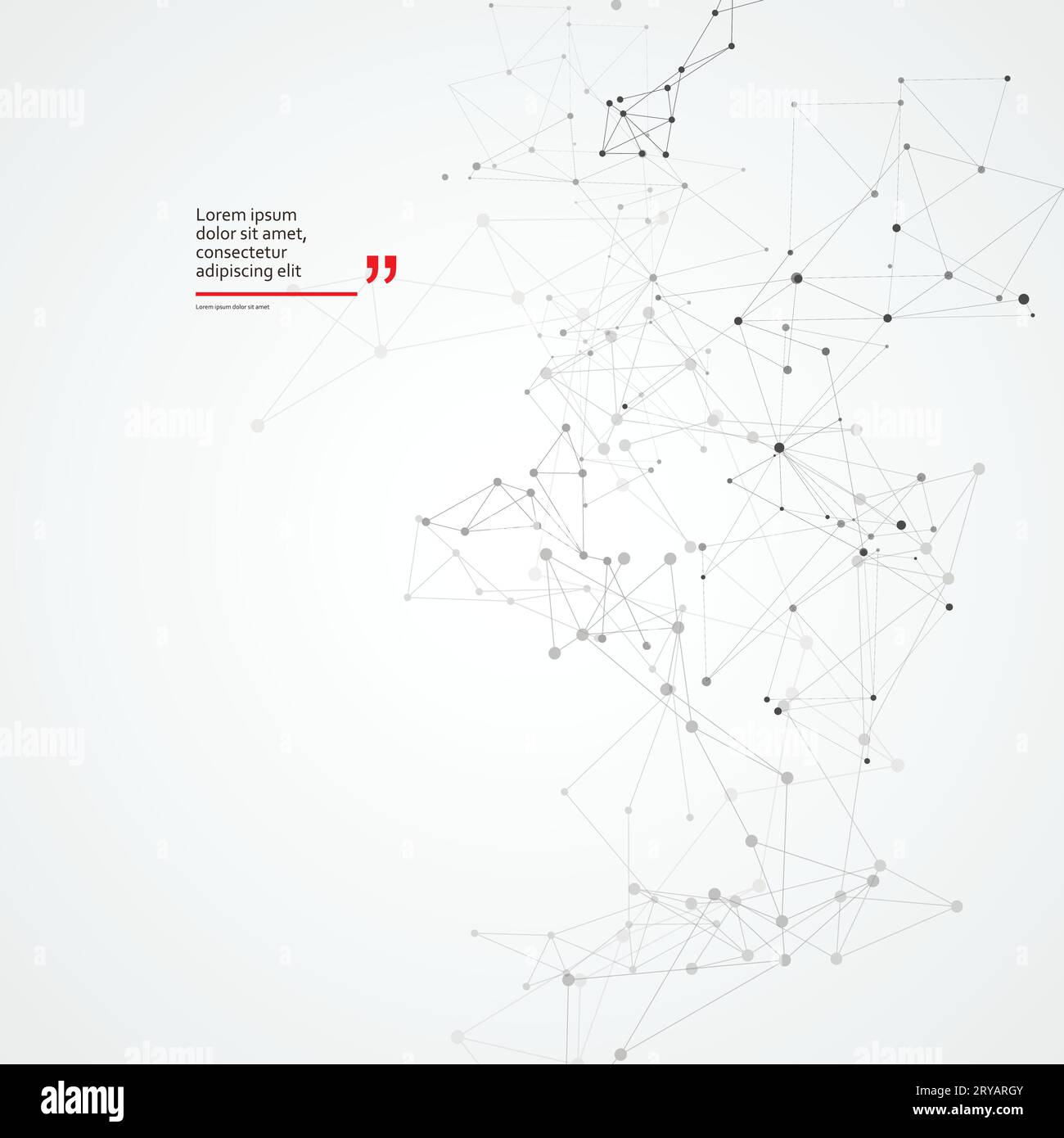 Abstrakt verbindet Formen mit Punkten und Linien. Hintergrund der Vektorwissenschaft. Polygonales Netzwerkdesign Stock Vektor