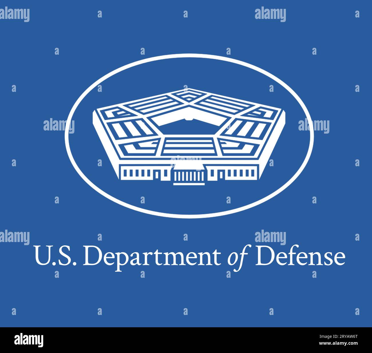 Emblem des US-Verteidigungsministeriums Stockfoto