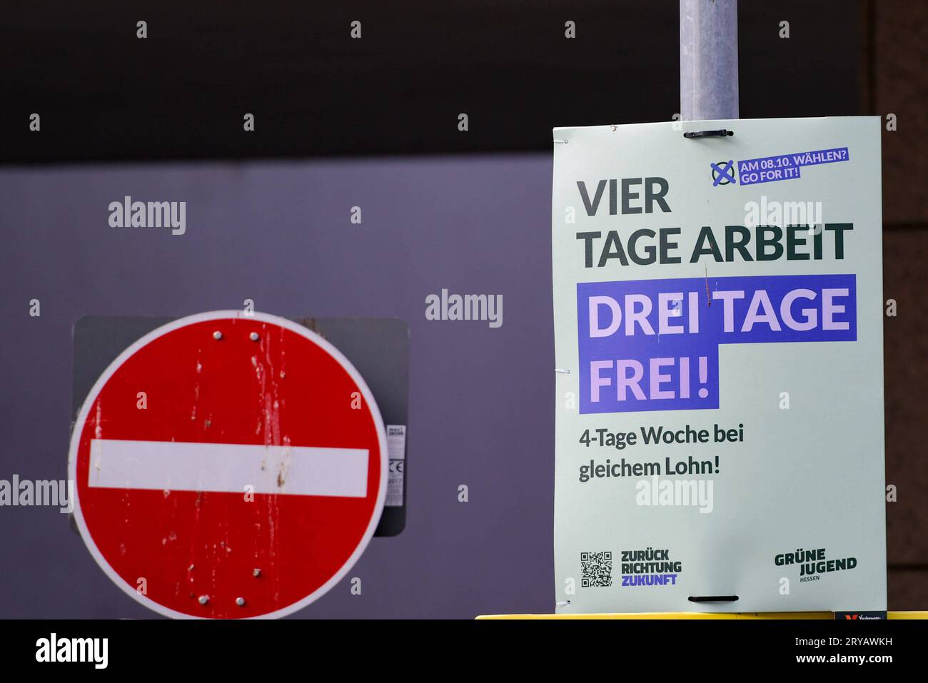 29.09.2023, xblx, Politik, Wahlplakat Landtagswahl 08.10.2023