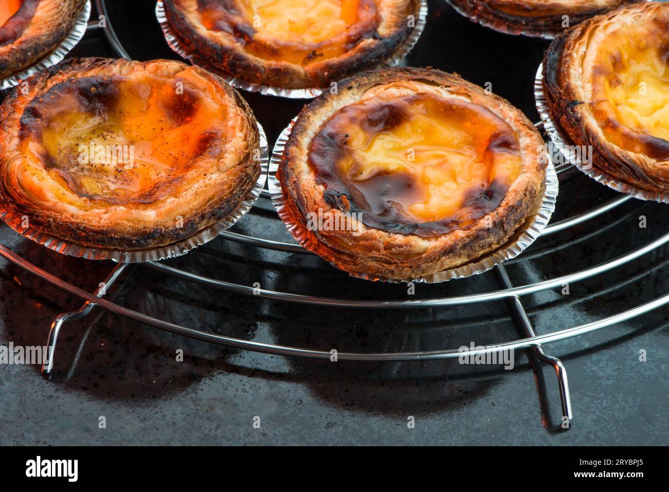 Pastel de nata Stockfoto