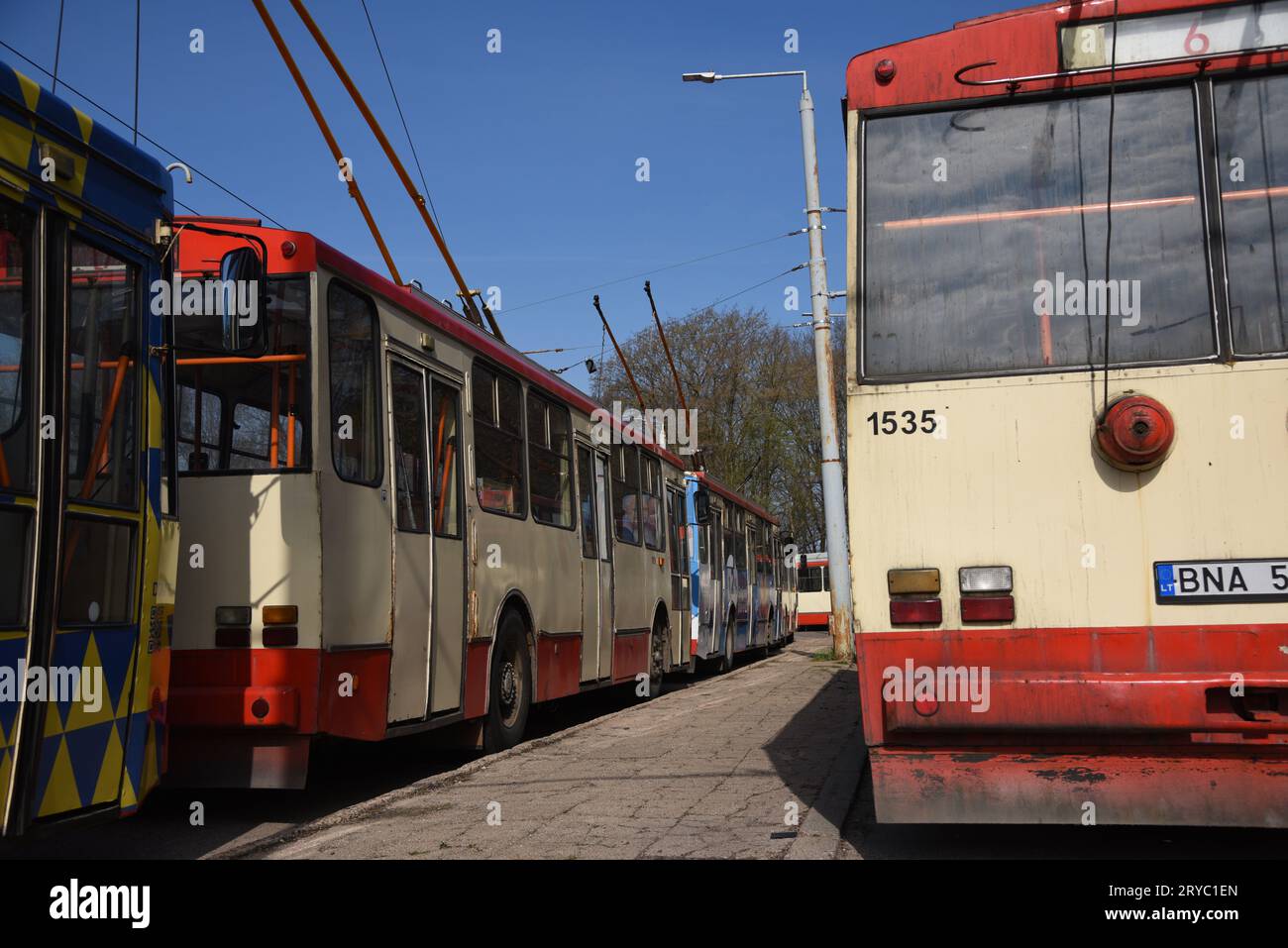 Skoda 14Tr Trolleybus Stockfoto