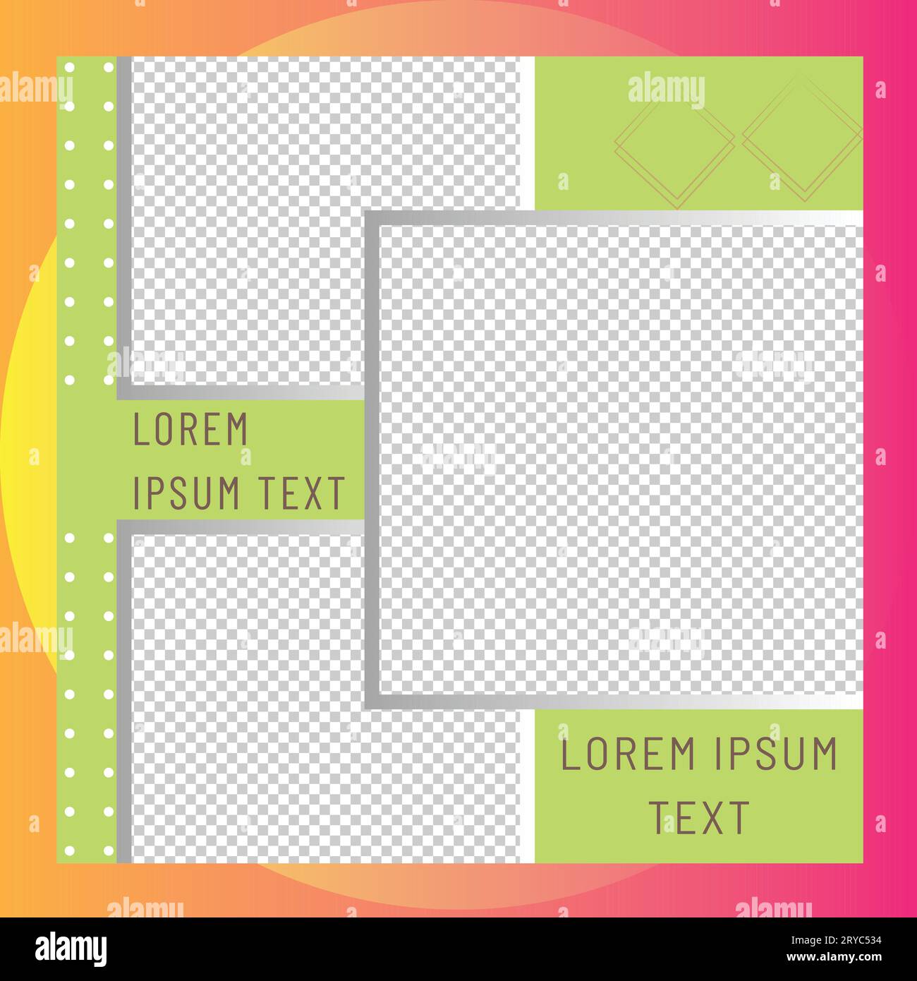 Bearbeitbare quadratische Banner. Instagram Post-Vorlage-Design. Facebook-Werbeaktion In Sozialen Medien Posten. Webwerbung. Verkauf Postdesign Premium Vektor Illustration Stock Vektor