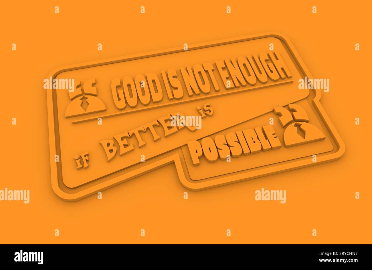 Text-Blase zu zitieren. Motivation-Satz. Stockfoto