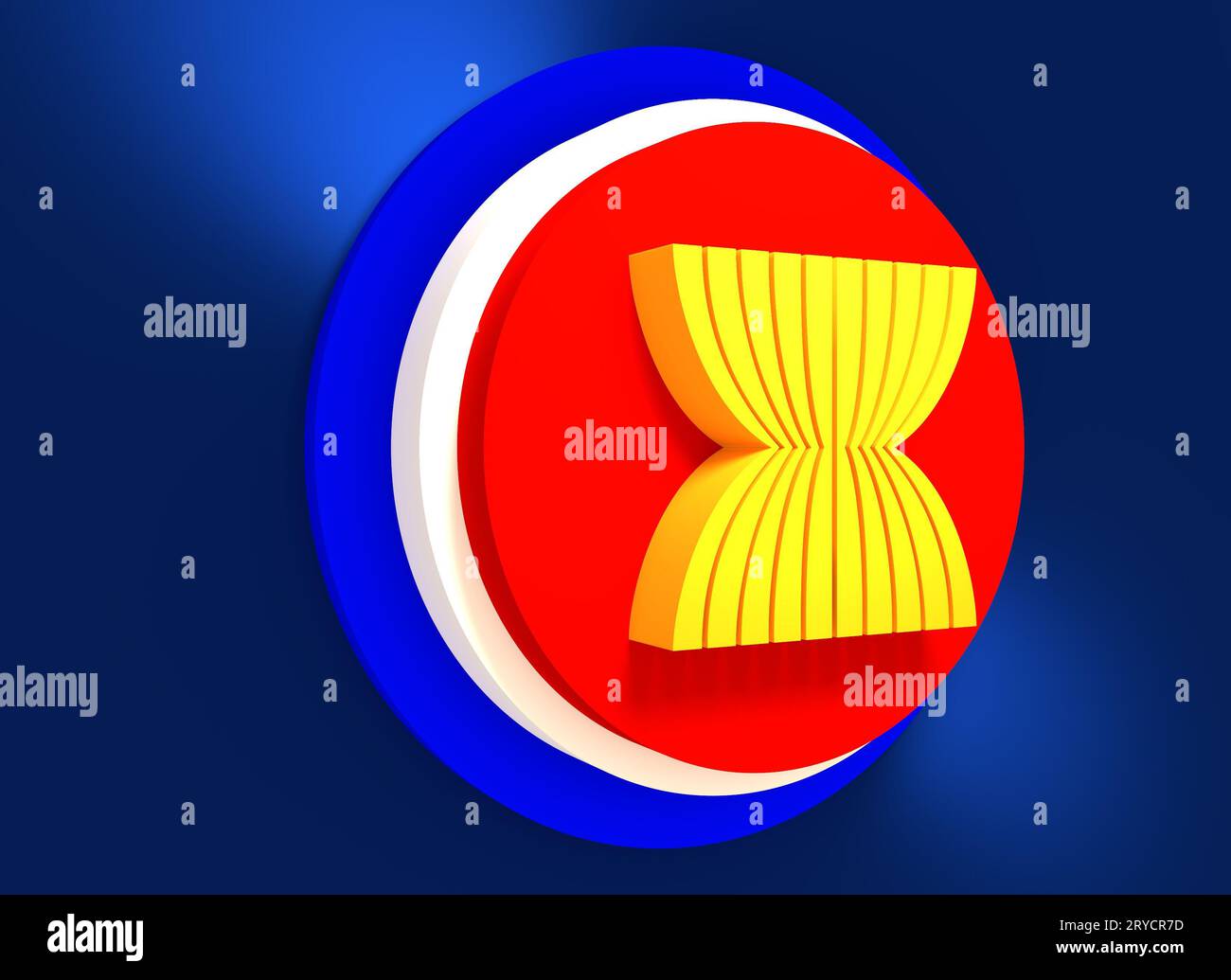 ASEAN-EU-emblem Stockfoto