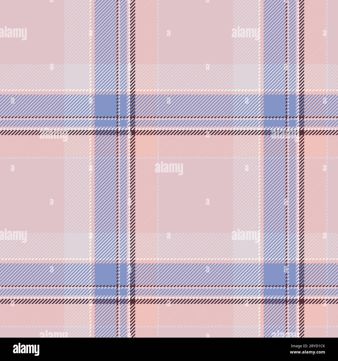 Nahtloses Karo-Muster in Pink. Karierung der Stoffstruktur. Vektor-Textildruck-Design. Stock Vektor