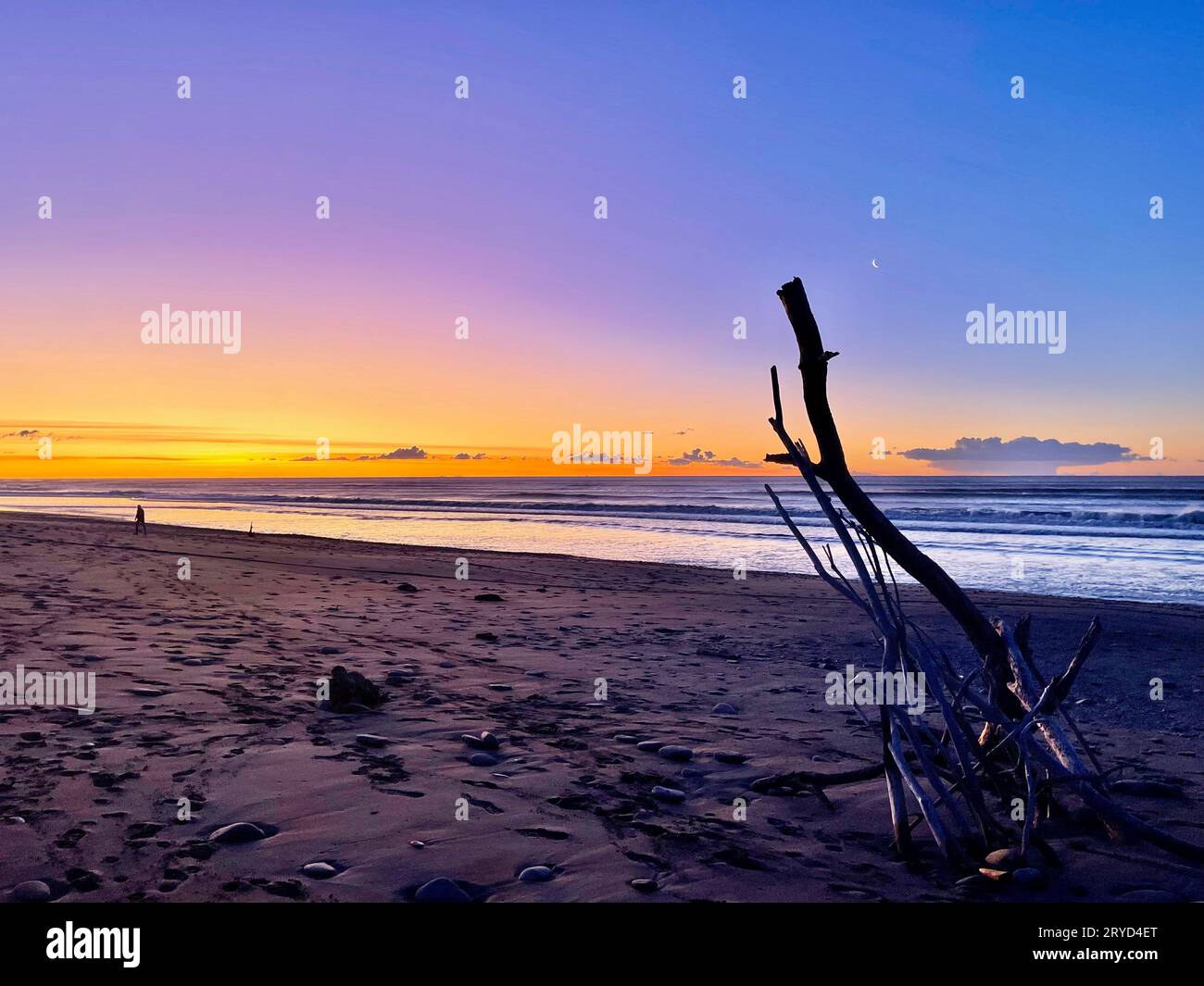 Neuseeland Südinsel Sonnenuntergang Stockfoto