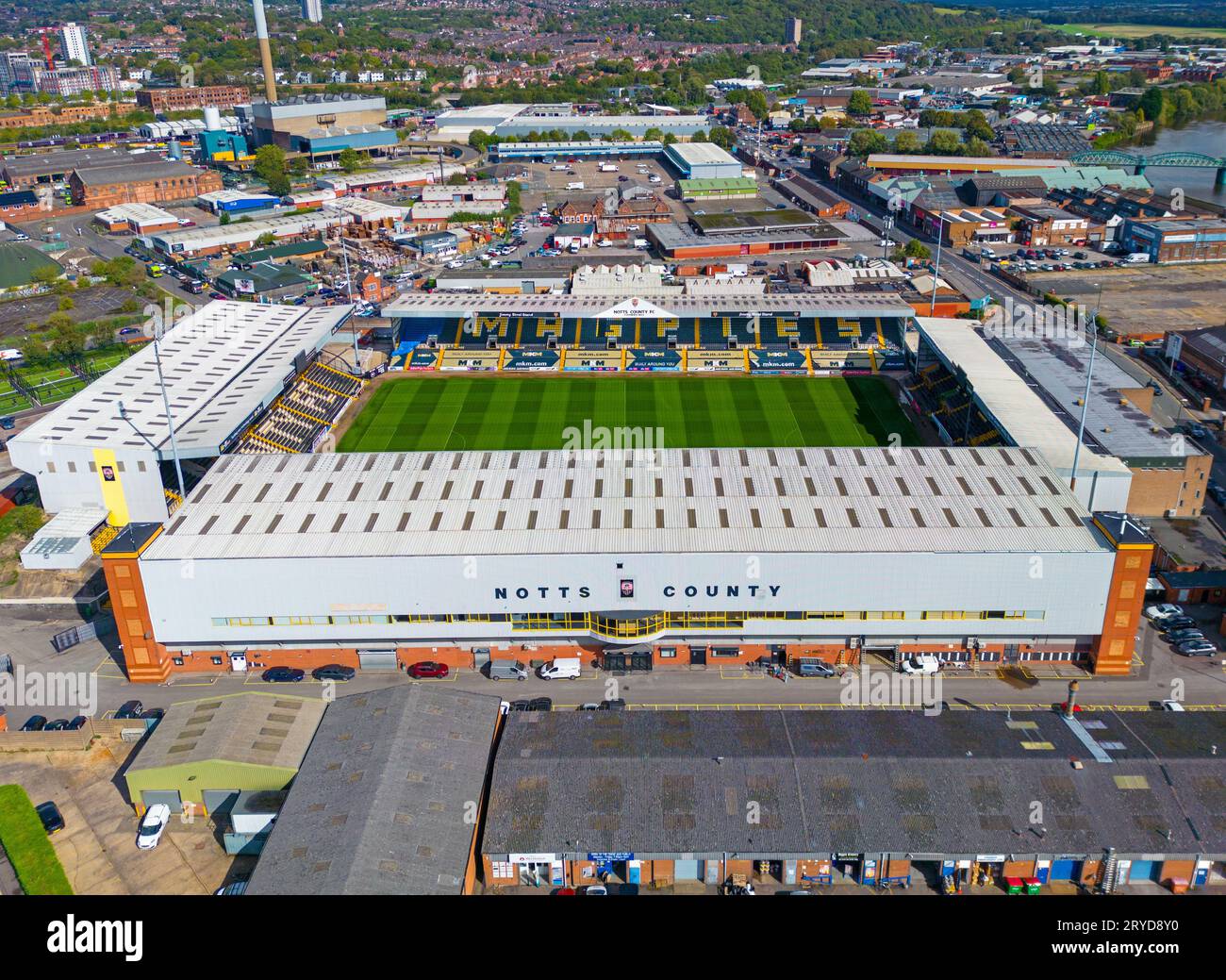 Nottingham, Vereinigtes Königreich. 09.21.2023 Notts County Football Club, Meadow Lane Stadium Football Ground. September 2023. Stockfoto