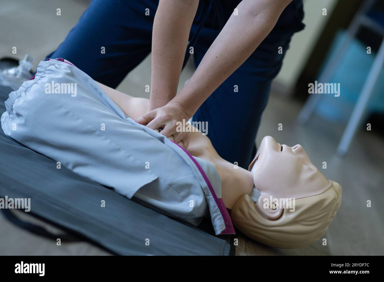 HLW. Erste-Hilfe-Schulungskonzept. Stockfoto