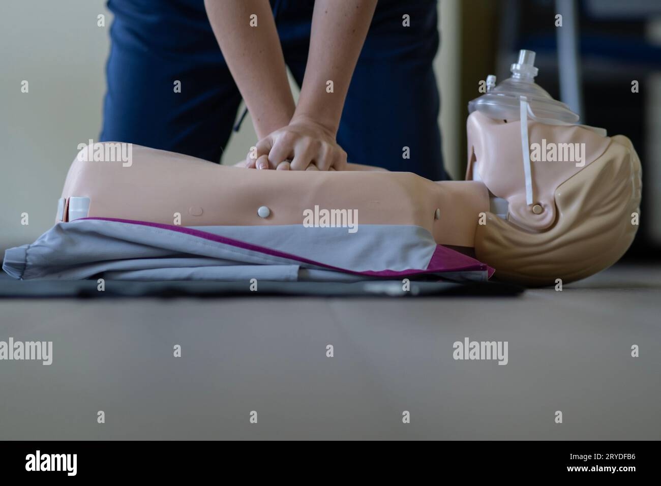 HLW. Erste-Hilfe-Schulungskonzept. Stockfoto