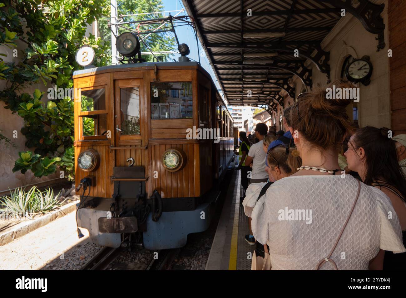 Palma nach Soller Vintage Train. Mallorca Spanien. Bild: Garyroberts/worldwidefeatures.com Stockfoto