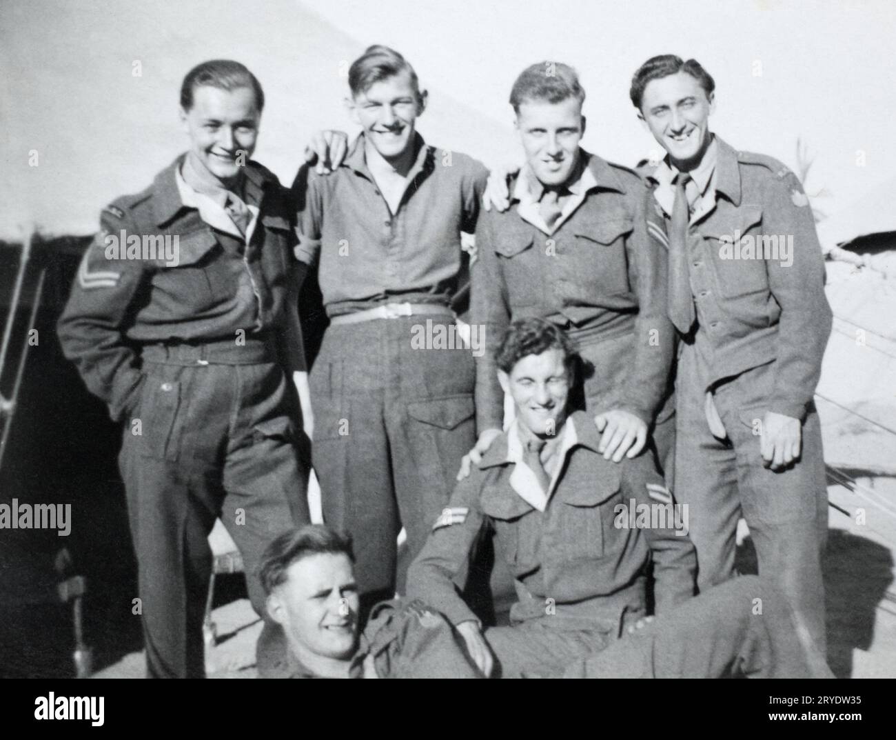 Soldaten des Royal Army Service Corps des Nahen Ostens. Stockfoto