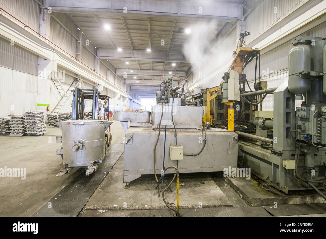 Fabrik für Metallschmelze Stockfoto