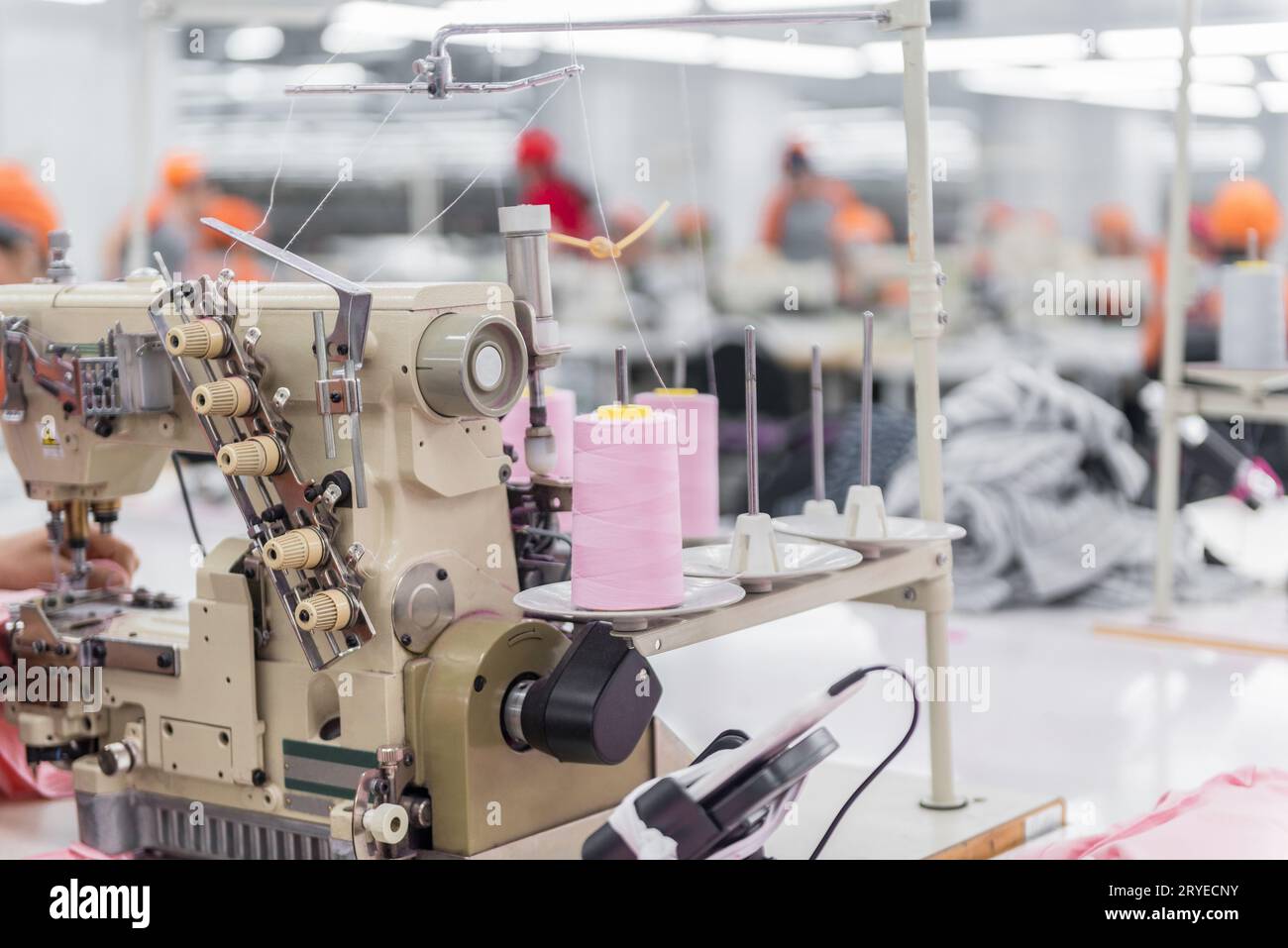 Textil- und Bekleidungsfabrik Stockfoto