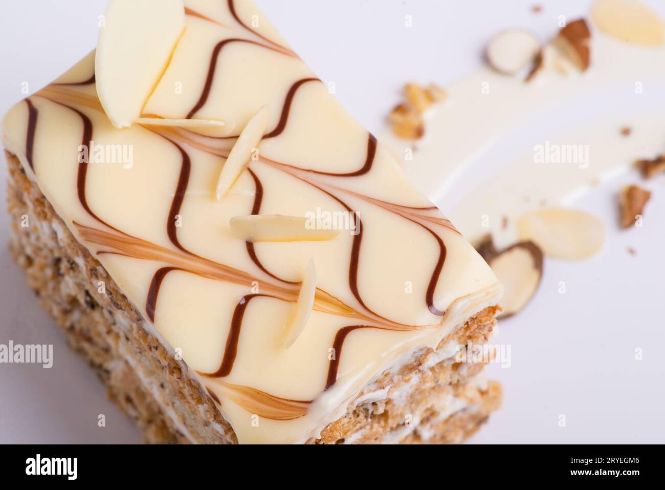 Süßigkeiten auf weißem Hintergrund Stockfoto