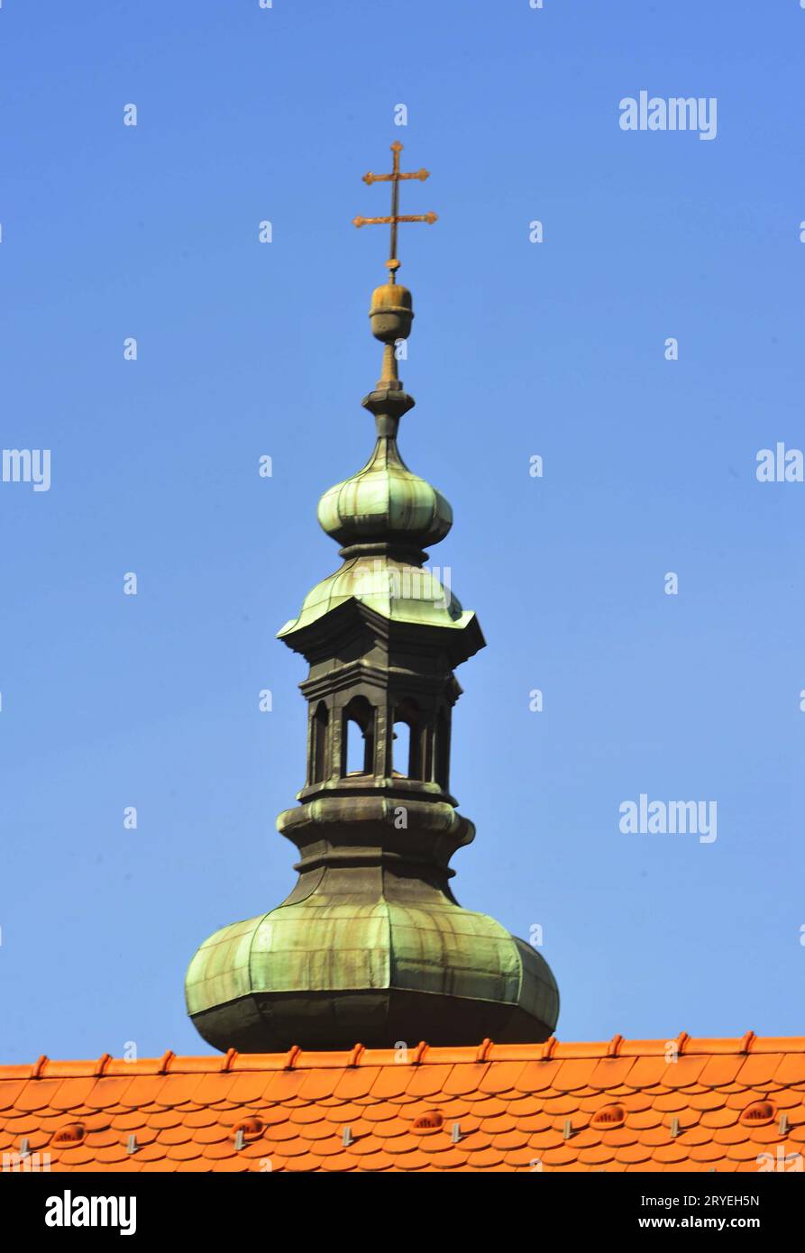 Kirche, Symbol des Glaubens an das Christentum Stockfoto