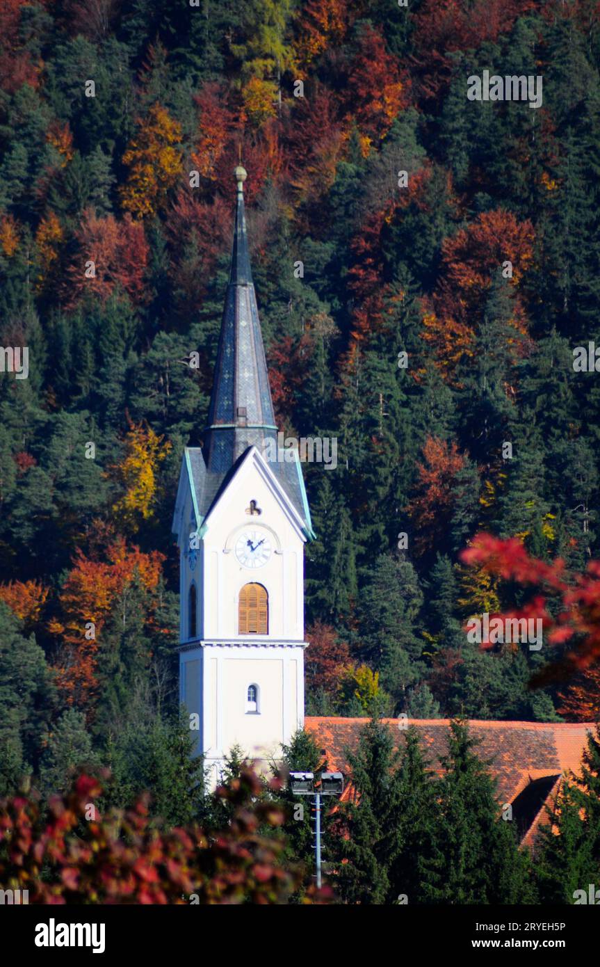 Kirche, Symbol des Glaubens an das Christentum Stockfoto