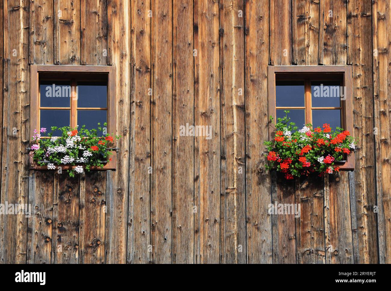 Typisches Haus im ausseerland, österreich Stockfoto