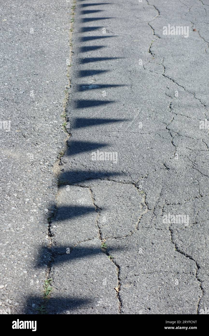 Licht und Schatten auf Objekten Stockfoto