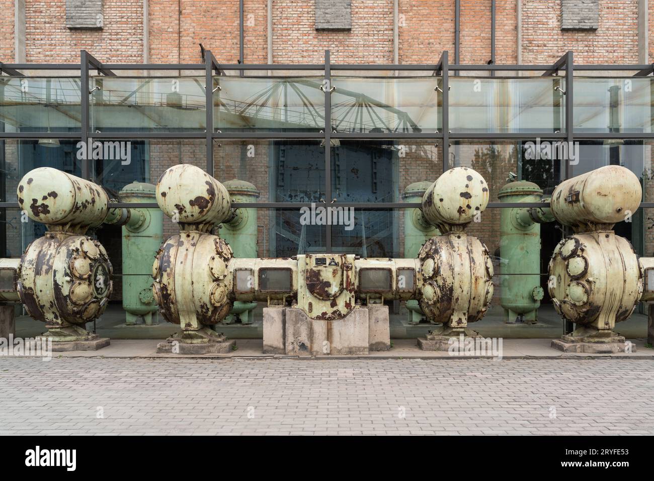 Einer verlassenen Fabrik Stockfoto