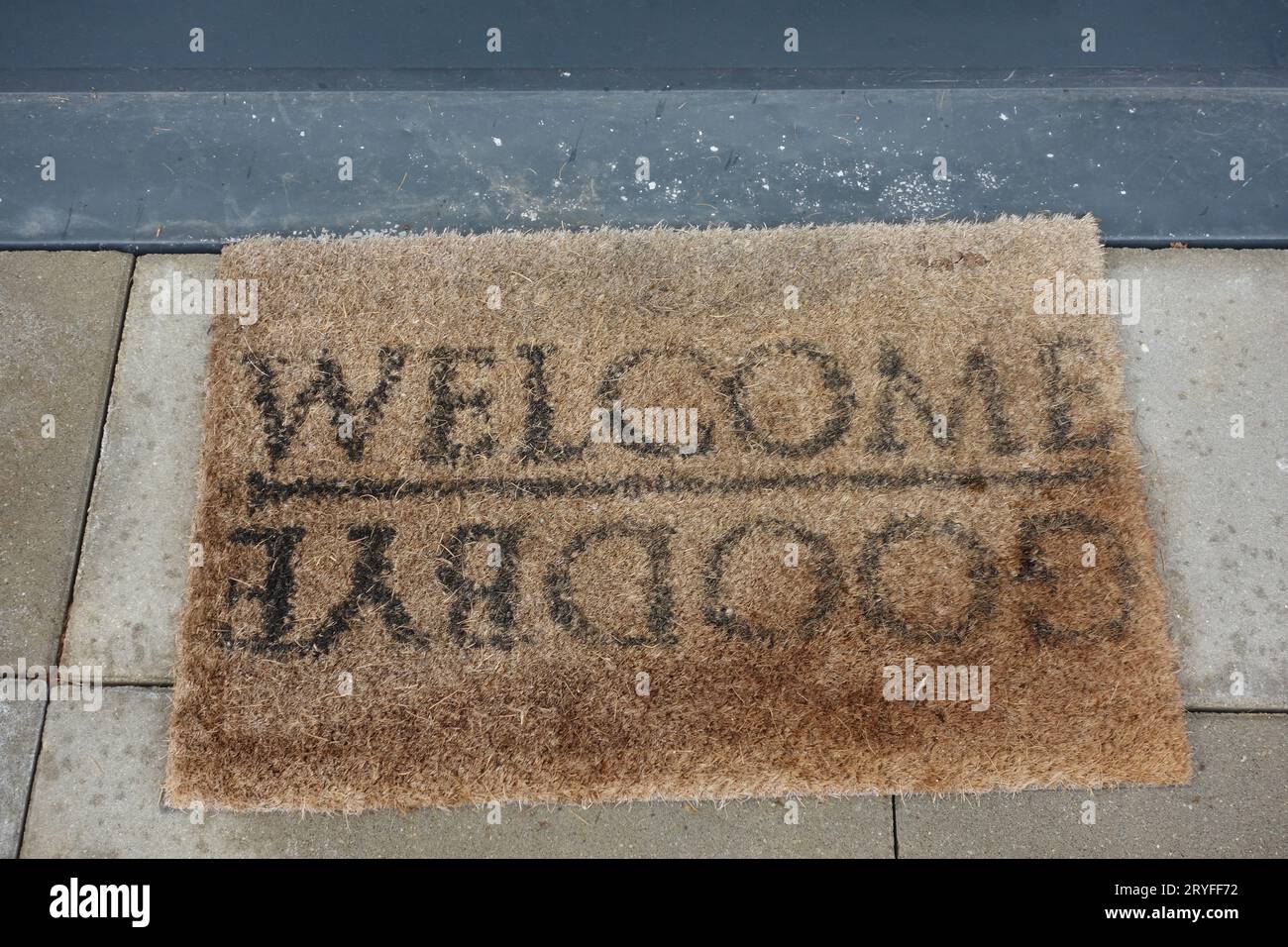 Begrüßung von Gästen und Touristen Stockfoto
