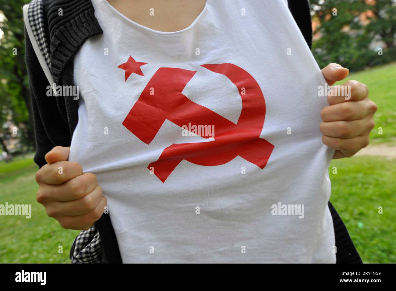 Hammer und Sichel, Symbol für Kommunismus Stockfoto