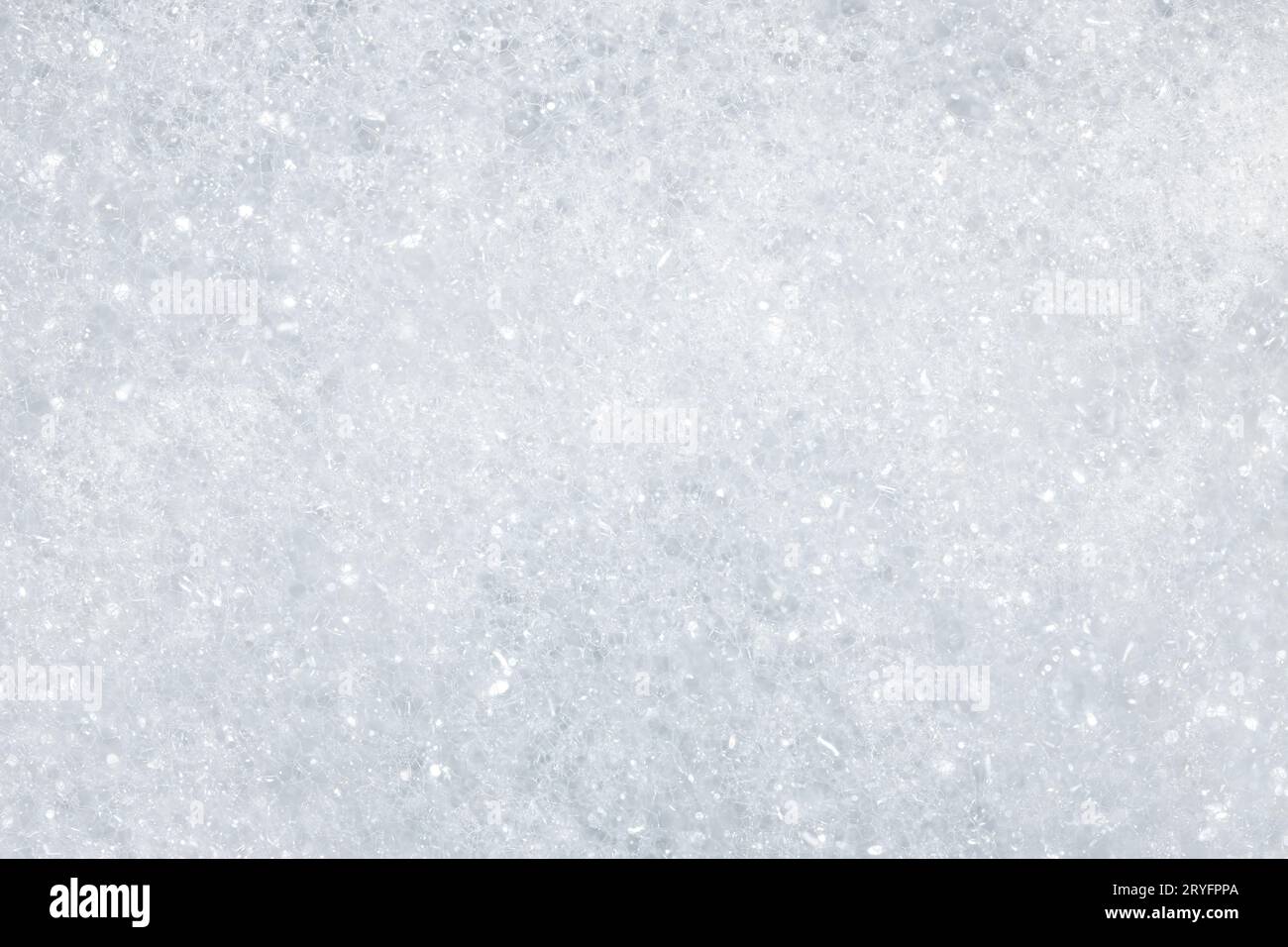 Schaumseife bildet die Hintergrundstruktur. Vollbild Stockfoto