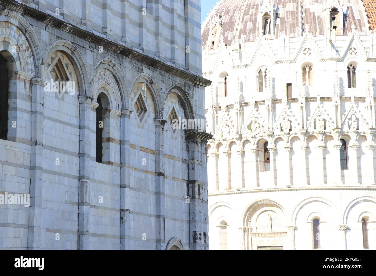 Kathedrale (Dom Santa Maria Assunta) und Schiefer Turm von Pisa, Piazza dei Miracoli (Platz der Wunder), UNESCO-Weltkulturerbe, Toskana, Stockfoto