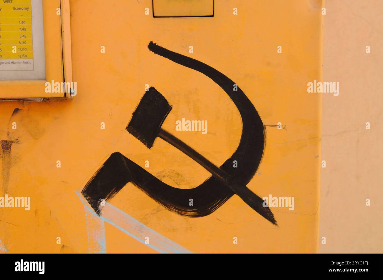 Hammer und Sichel, Symbol für Kommunismus Stockfoto