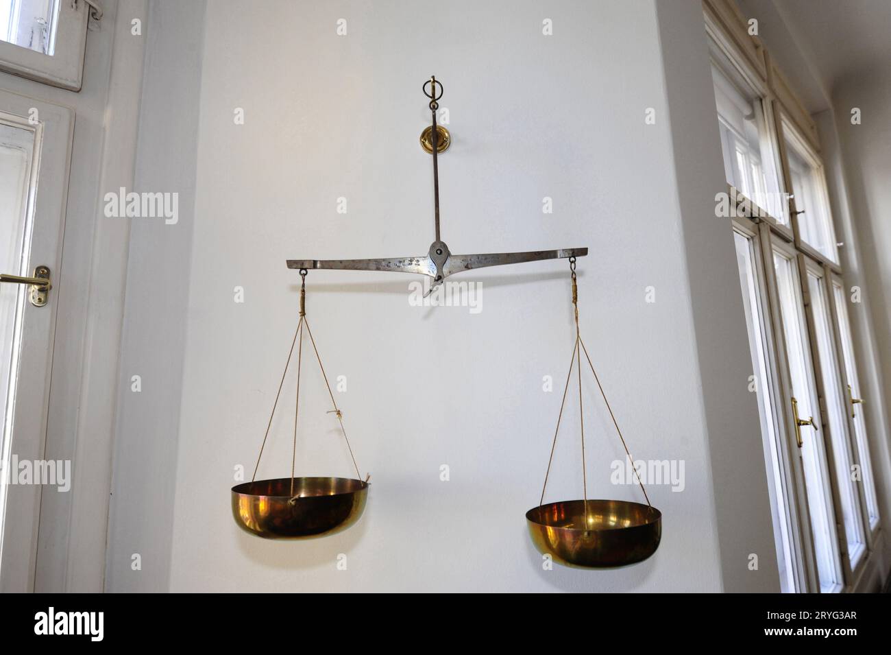 Die Skalen in Recht und Gerechtigkeit Stockfoto