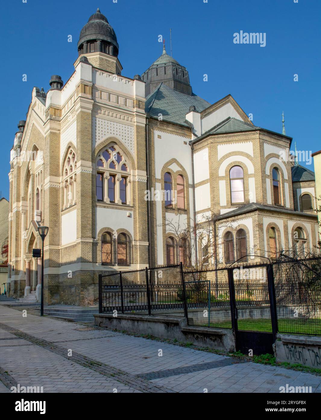 Die Nitra-Synagoge. Historisches Gebäude als Zentrum für kulturelle Aktivitäten genutzt. Nitra. Slowakei. Stockfoto
