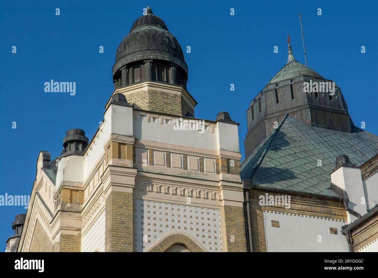 Die Nitra-Synagoge. Historisches Gebäude als Zentrum für kulturelle Aktivitäten genutzt. Nitra. Slowakei. Stockfoto