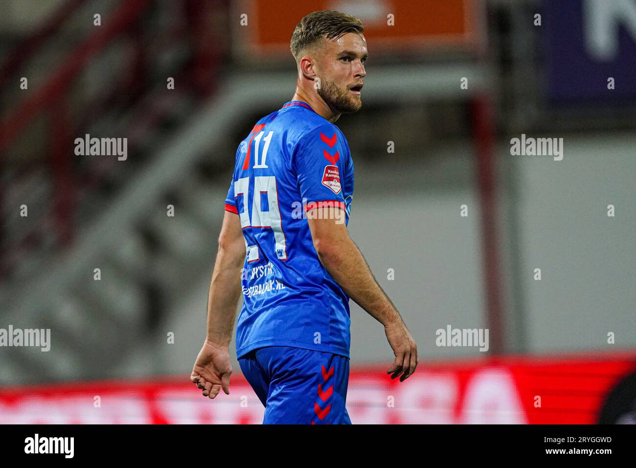 Oss, Niederlande. September 2023 29. OSS, NIEDERLANDE - SEPTEMBER 29: Joey Konings vom FC Emmen während des niederländischen Keukenkampioendivisie-Spiels zwischen TOP Oss und FC Emmen im Frans Heesen Stadion am 29. SEPTEMBER 2023 in Oss, Niederlande. (Foto: Jeroen Meuwsen/Orange Pictures) Credit: dpa/Alamy Live News Stockfoto