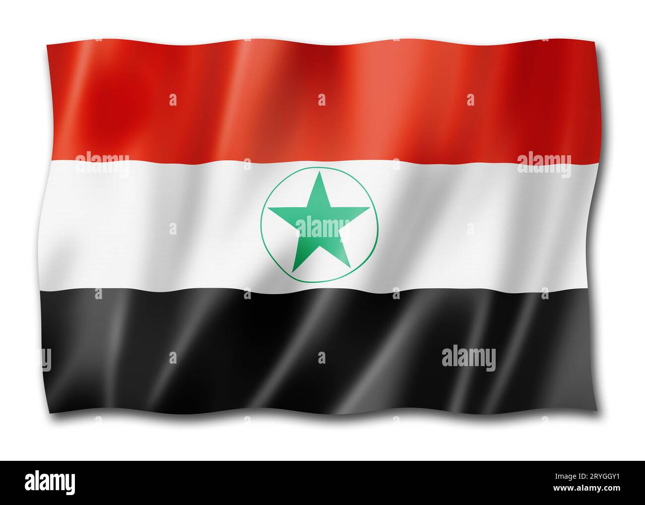 Ahwazi Araber ethnische Flagge, Iran Stockfoto