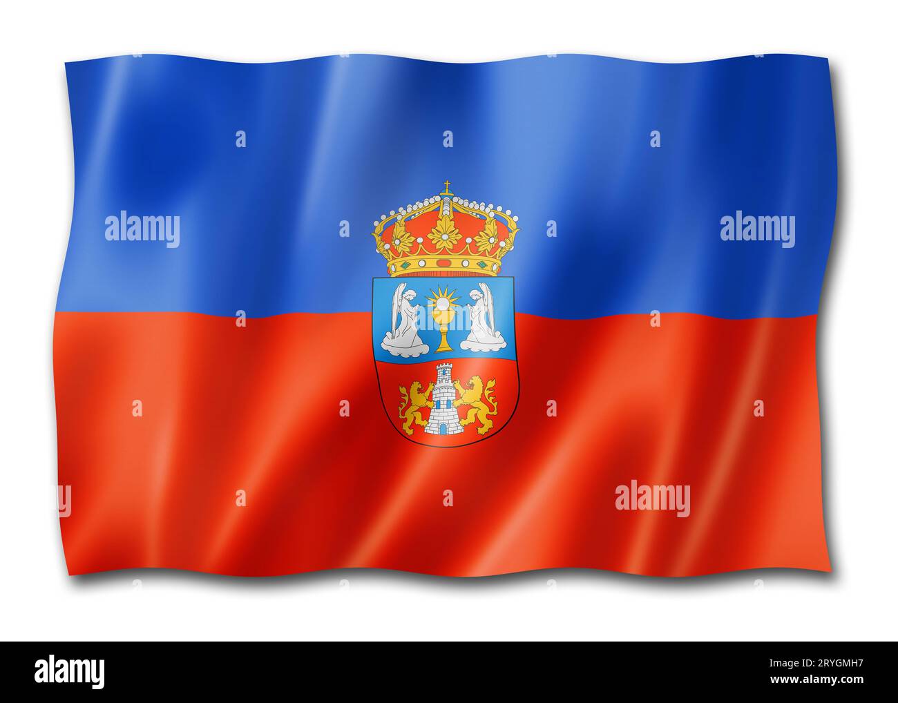 Flagge der Provinz Lugo, Spanien Stockfoto