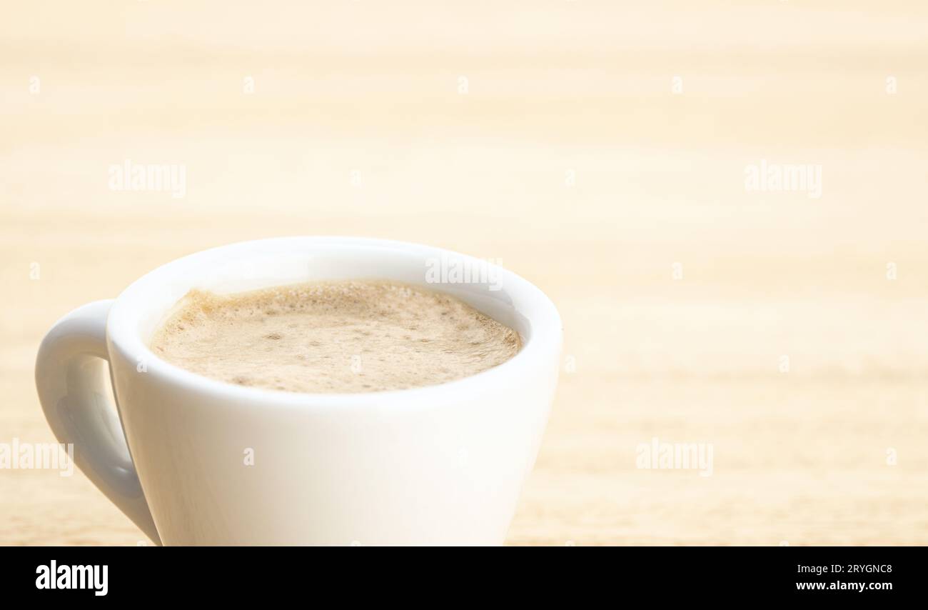 Kaffeehintergrund mit Kopierraum für Text Stockfoto