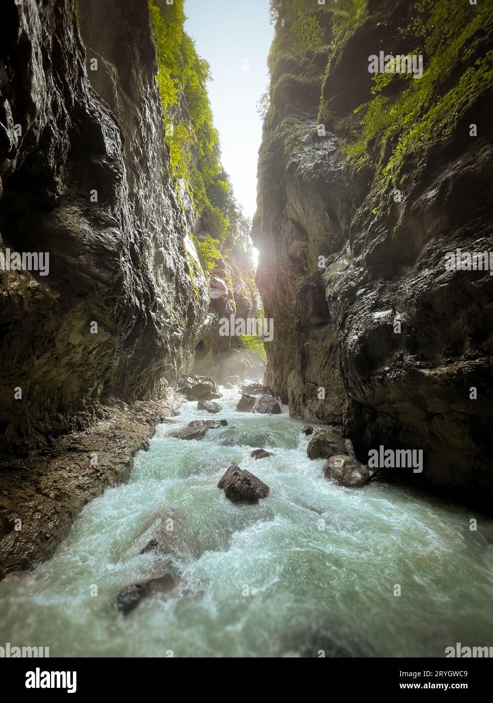 Schlucht - Partnachklamm in Bayern Deutschland Stockfoto