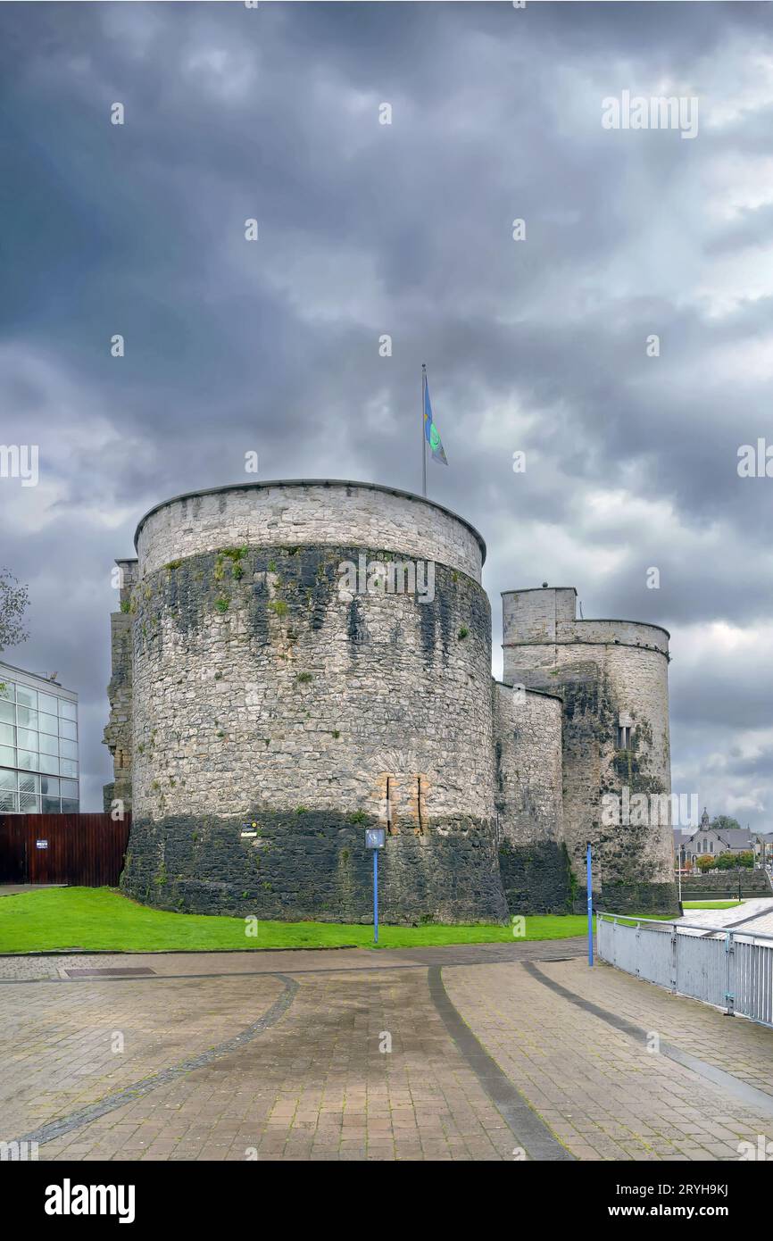 King John's Castle, Limerick, Irland Stockfoto