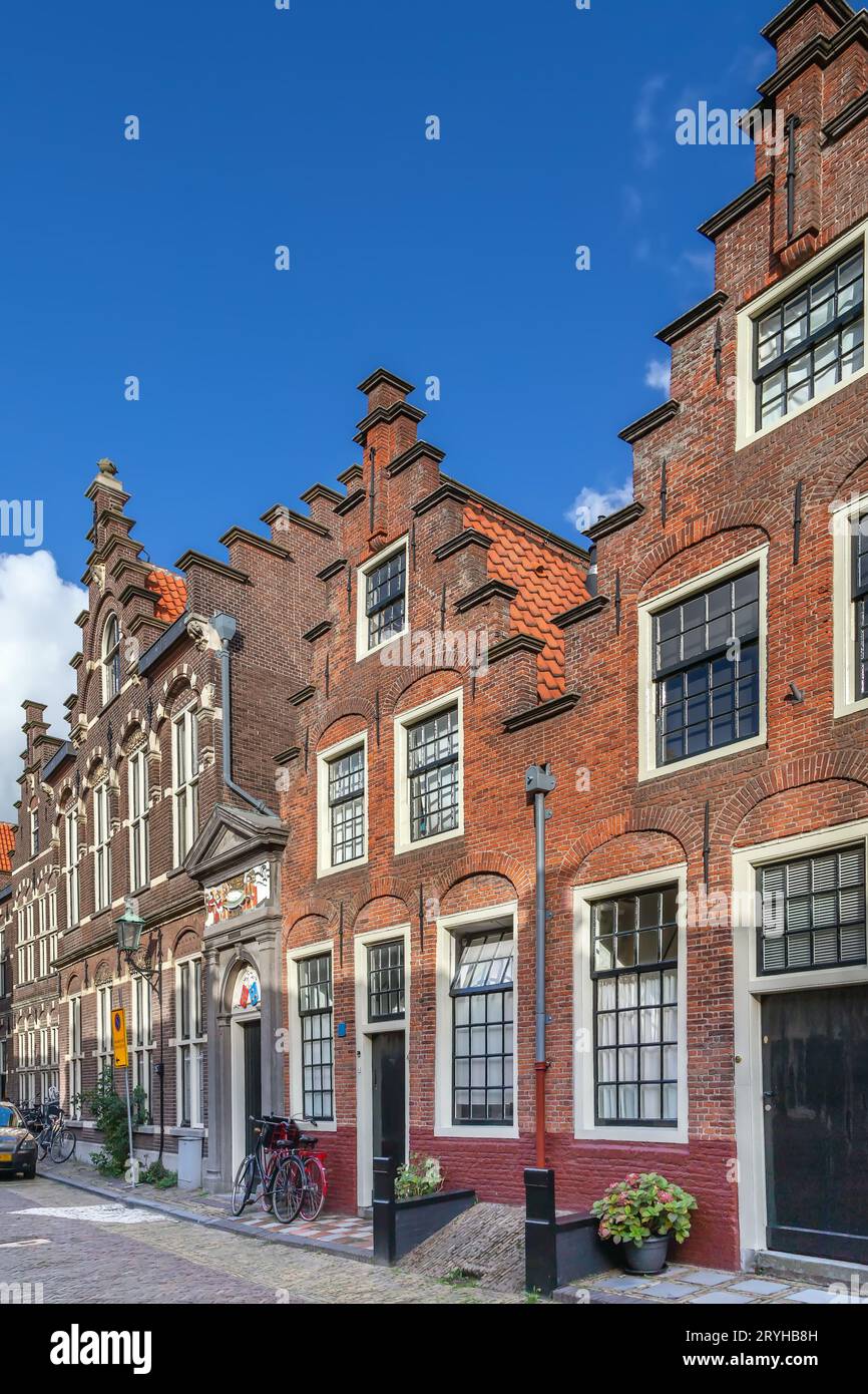 Straße in Haarlem, Niederlande Stockfoto