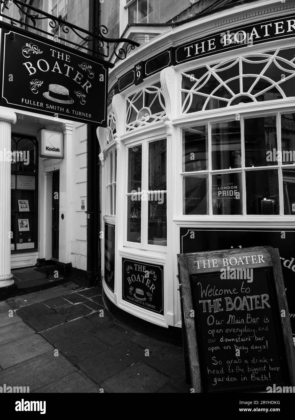 S&W, das Boot, traditioneller Pub, Bad, Somerset, England, Großbritannien, GB. Stockfoto