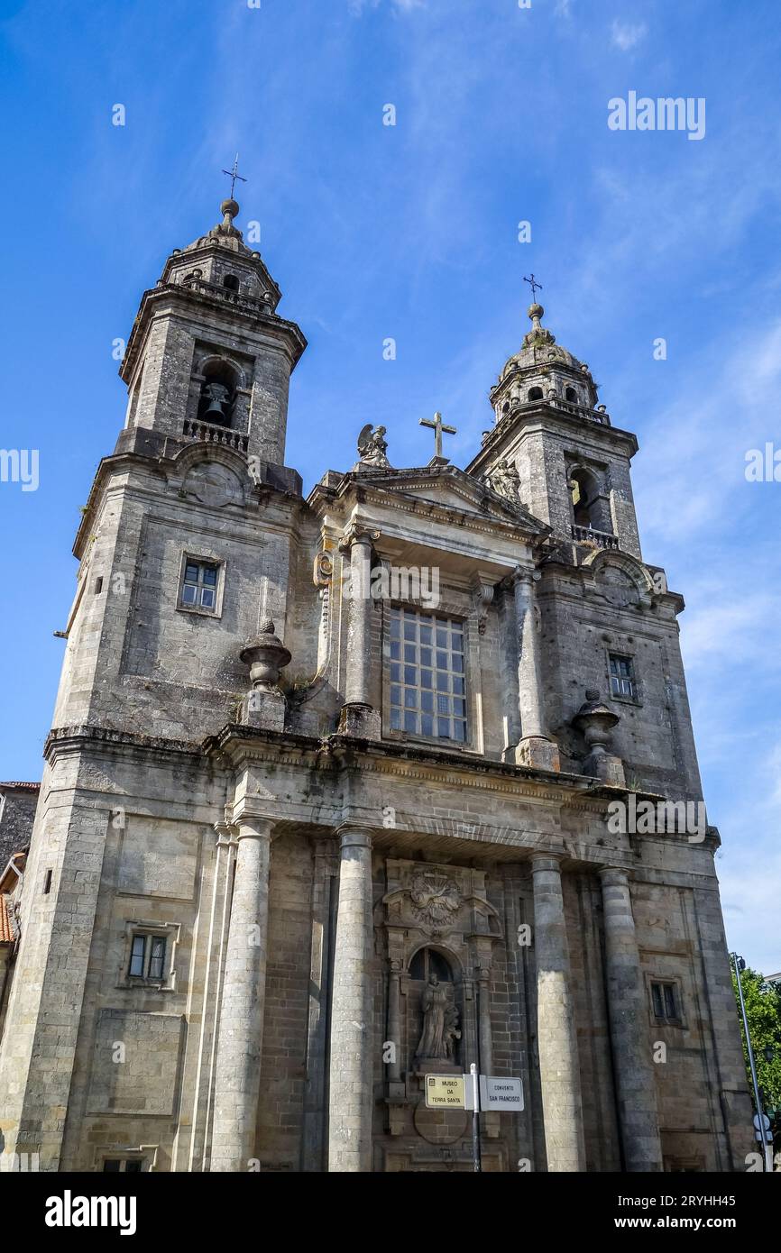 Kirche des Heiligen Franziskus, Santiago de Compostela, Galicien, Spanien Stockfoto