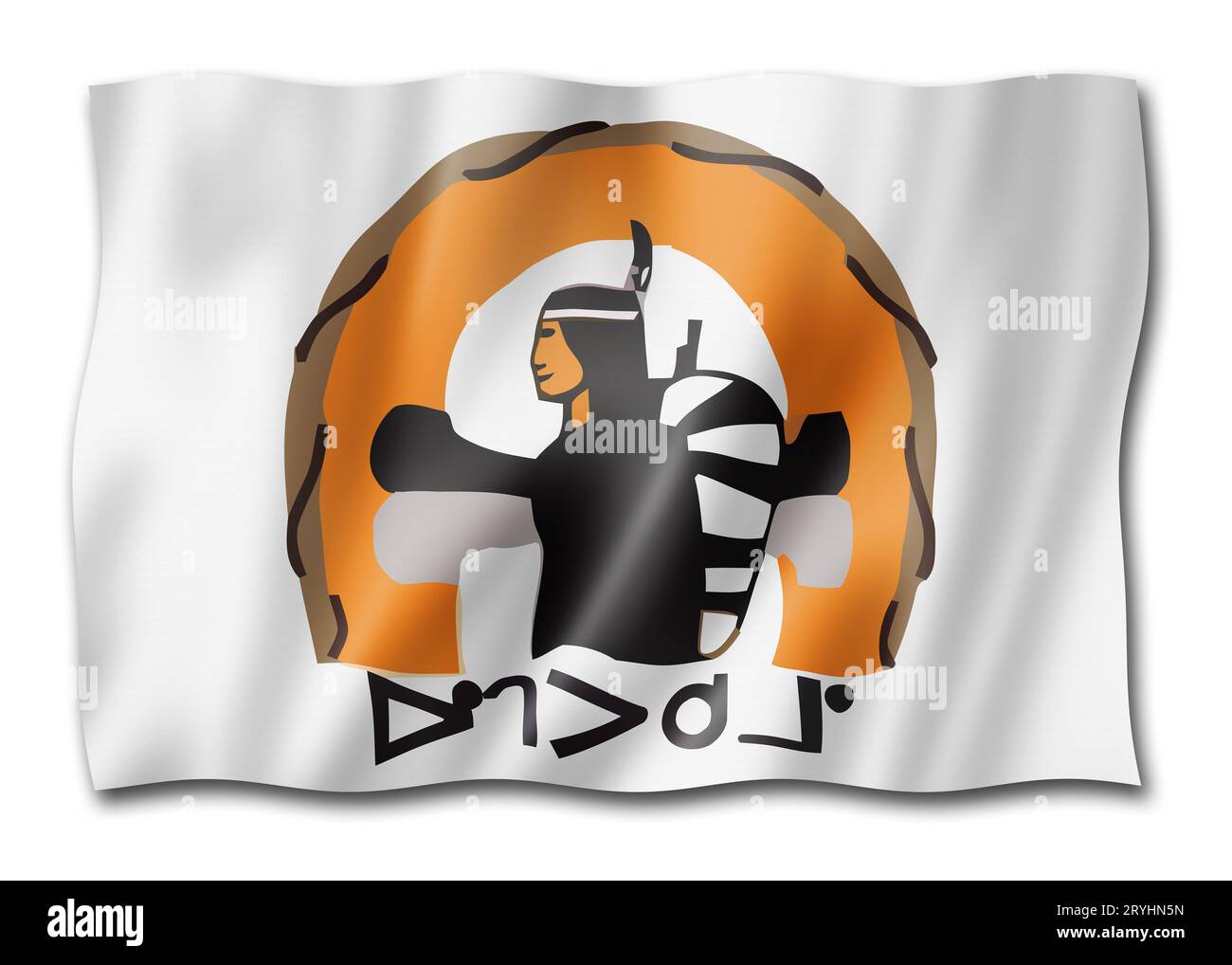 Cree Volksflagge, Kanada Stockfoto
