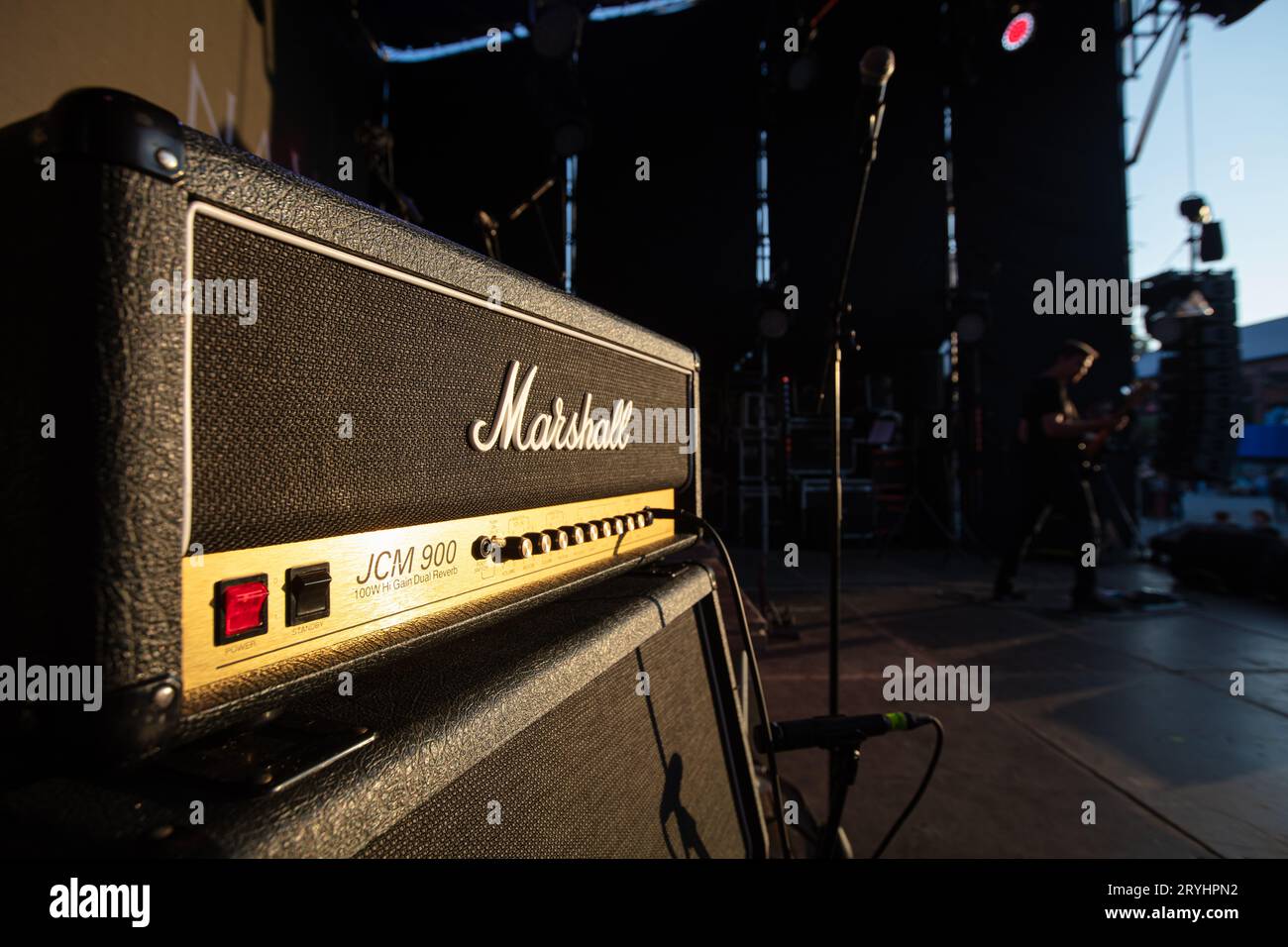 Milton Keynes, Großbritannien - 29. September 2023: Marshall Amplifier Stockfoto